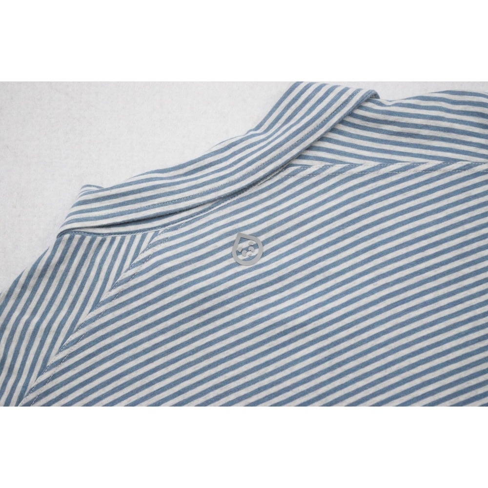 Tasc Performance Golf Polo Striped Organic Cotton Bamboo Stretch Mens‎ SIze 2XL